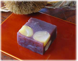 11月（霜月）の和菓子〈十三夜〉「小豆たっぷリンゴパイ」「栗むし羊羹」〈七五三〉